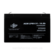 Акумулятор AGM LPM 6V - 14 Ah