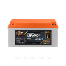 Акумулятор LP LiFePO4 25,6V - 100 Ah (2560Wh) (BMS 80А/50) пластик Smart BT