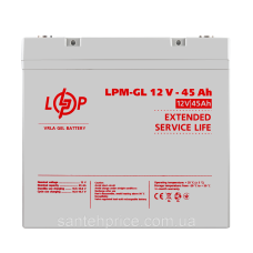 Акумулятор гелевий LPM-GL 12V - 45 Ah