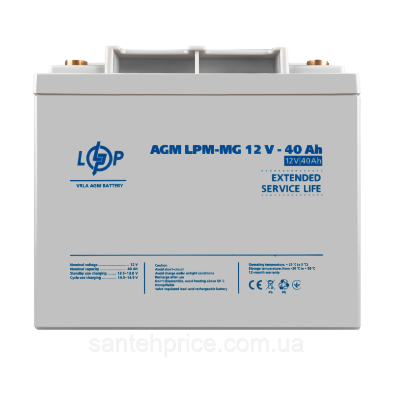 Акумулятор мультигелевий LPM-MG 12V - 40 Ah