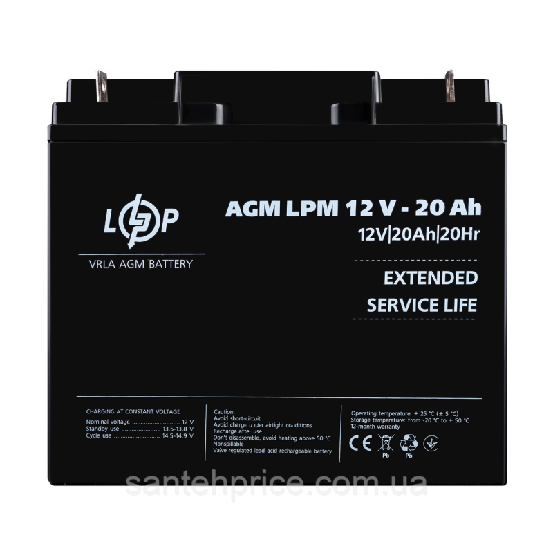 Акумулятор AGM LPM 12V - 20 Ah