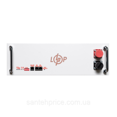 Акумулятор LP LiFePO4 51,2V - 100 Ah (5120Wh) (BMS SP 100A/50А) RM RS485/CAN LCD WH