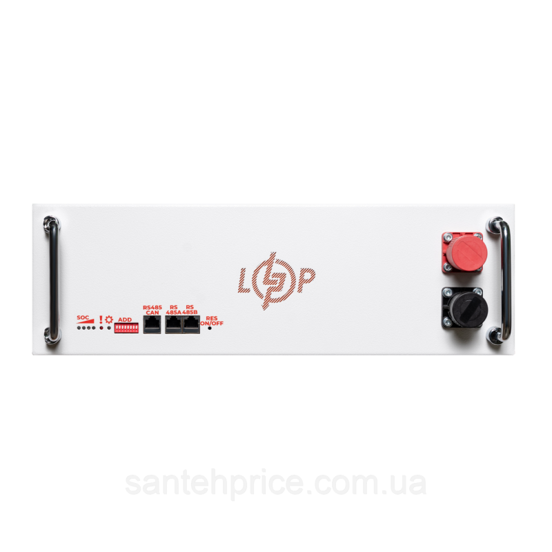 Акумулятор LP LiFePO4 51,2V - 100 Ah (5120Wh) (BMS SP 100A/50А) RM RS485/CAN LCD WH
