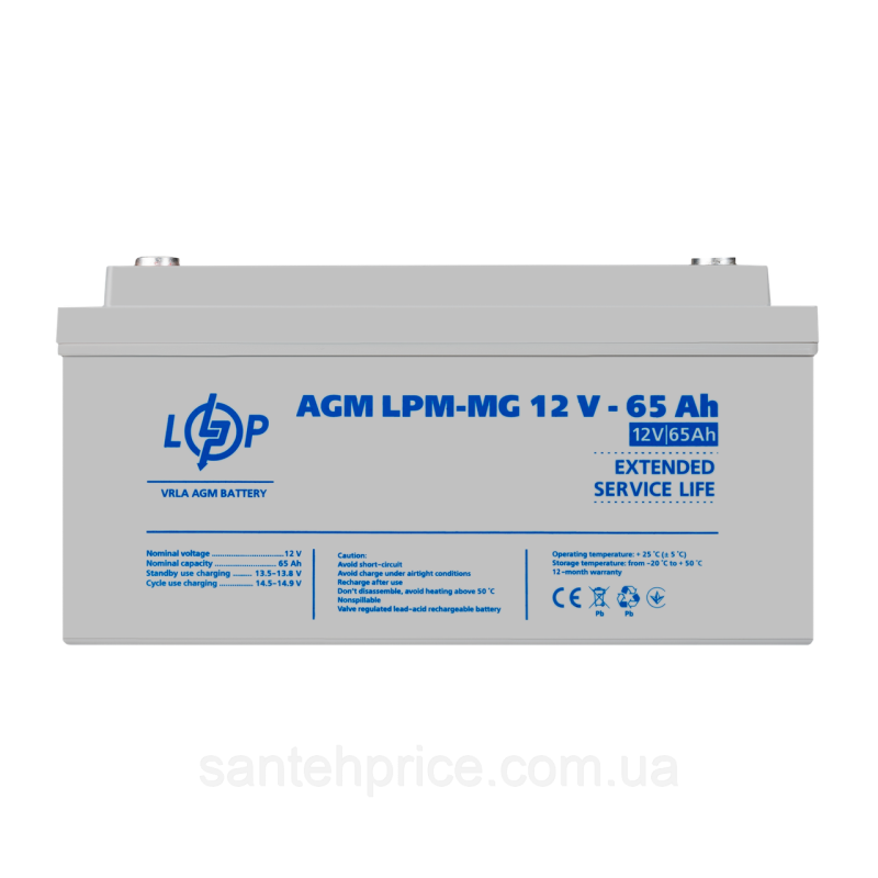 Акумулятор мультигелевий LPM-MG 12V - 65 Ah