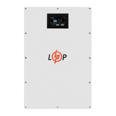 Акумулятор LP LiFePO4 51,2V - 100 Ah (5120Wh) (BMS 100A/50А) метал LCD Smart RS485/CAN JK настінний