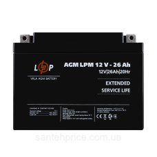 Акумулятор AGM LPM 12V - 26 Ah