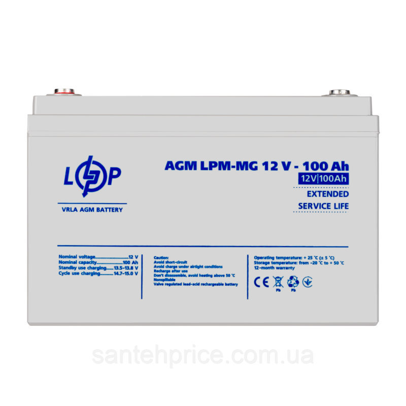 Акумулятор мультигелевий LPM-MG 12V - 100 Ah
