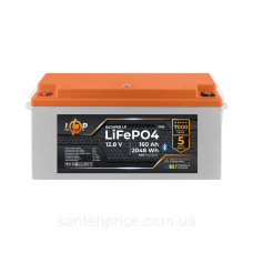 Акумулятор LP LiFePO4 12,8V - 160 Ah (2048Wh) (BMS 100A/80А) пластик Smart BT