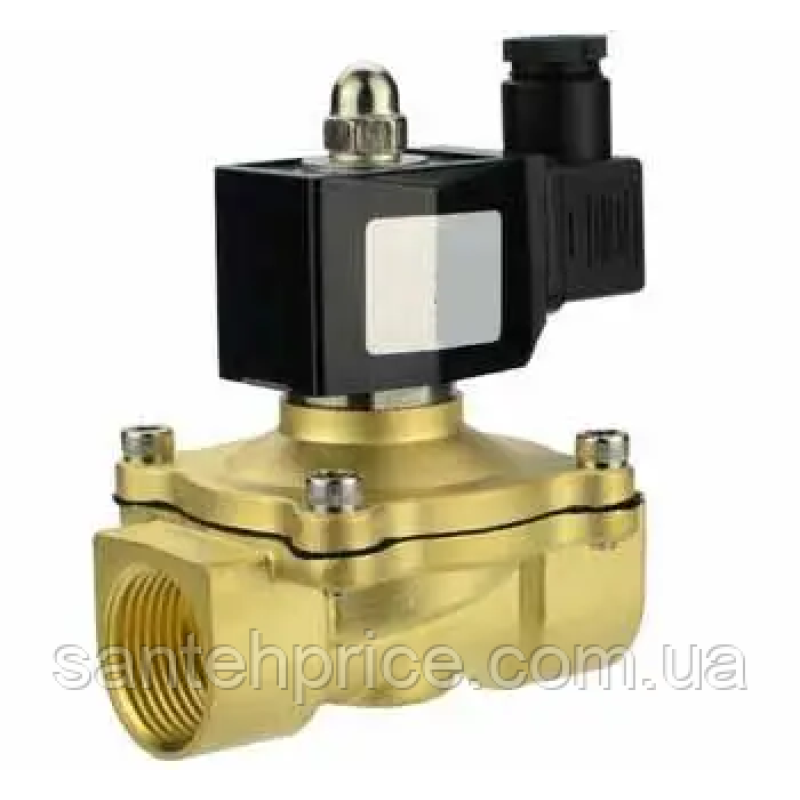 Клапан електромагнітний (соленоїдний) 1/2“ нормально закритий 220В 2W160-15-S Hn