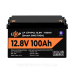 Акумулятор LP LiFePO4 12V (12,8V) - 100 Ah (1280Wh) (Smart BMS 100А) з BT пластик