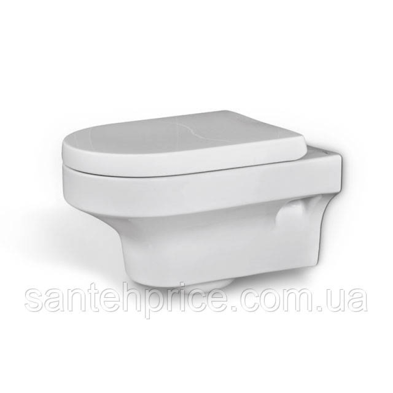Унітаз консольний HILTON (з РР сидінням), HL-0757+G008PP
