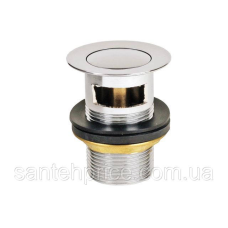 Головка сифона 1 1 1/4 CLICK-CLACK хром MD0111 з переливом (латунь) 1*60