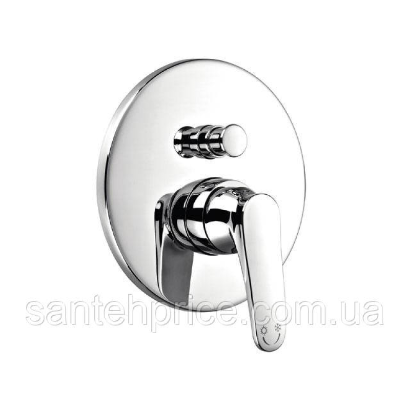 ART DECO змішувач прихованого монтажу 2 виходи Хром Ad2037-D78 1*8
