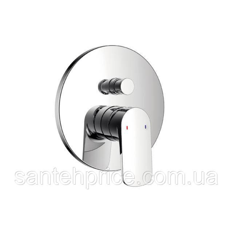 LINEA змішувач прихованого монтажу 2 виходи Хром Ln8308C-D99b 1*8