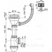 Сифон для мийки AlcaPlast A447-DN50/40