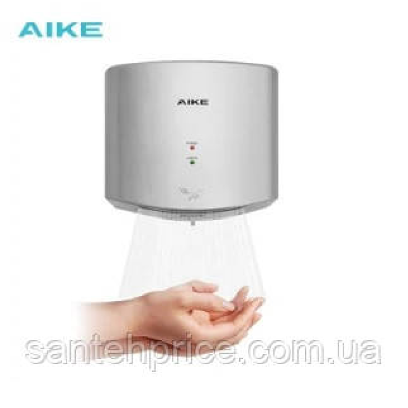 Сушка для рук ТУРБО AIKE в пласт. корпусі 1400WT сіра AK2630 SILVER