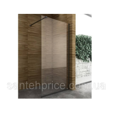 Перегородка душа WALK-IN ЧОРНИЙ МАТ (1200х1900), WL120S (Tr) Black