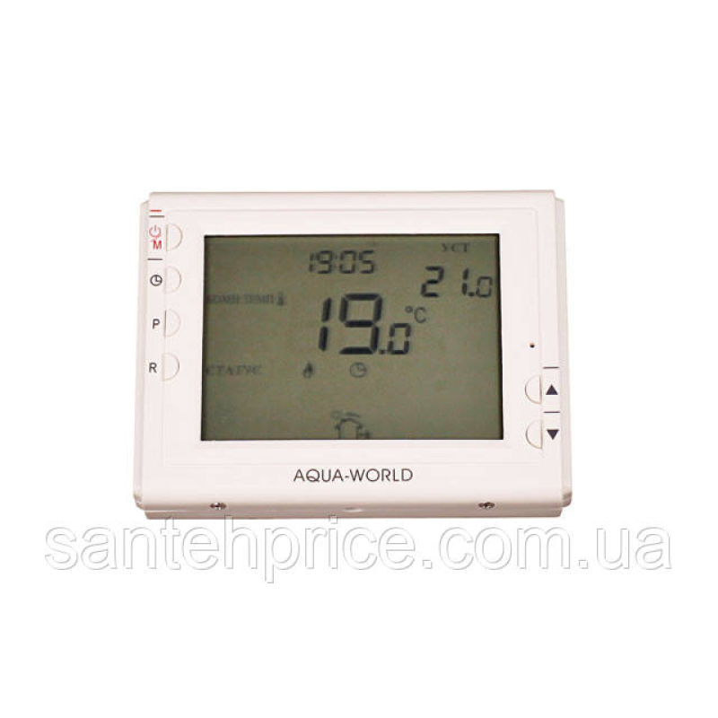 Термостат кімнатний прог. 7 днів THERMO PRO AW908WHB-7В 1*50 Термостат кімнатний прог. 7 днів THERMO PRO AW908WHB-7В 1*50