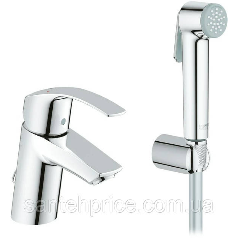 Змішувач для раковини GROHE Eurosmart 23124002 з душовим набором