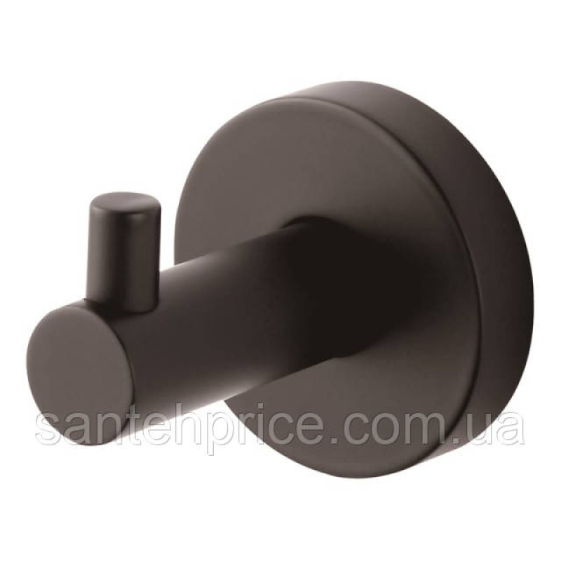 Гачок одинарний FL01-1 ЧОРНИЙ МАТ A-W BlackMoon