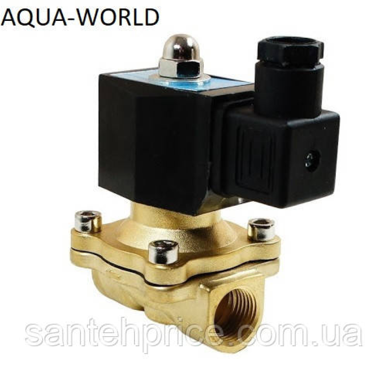 Клапан електромагнітний соленоїдний 1/2“ нормально закритий  220В  2W160-40-S Hydronord