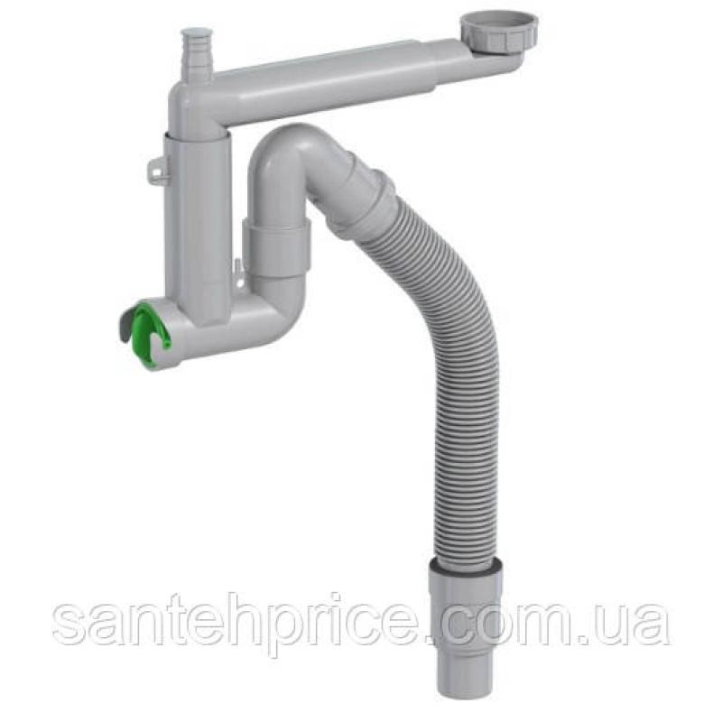Сифон для кухонної мийки PREVEX Smartloc 114 мм 40/50 мм (41K13929)
