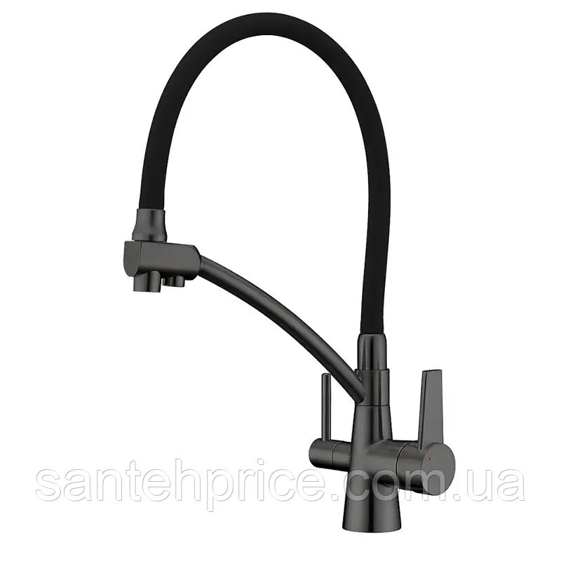 Змішувач для кухні з краном для фільтрованої води осмос KOER KB-72003-07 KR3377
