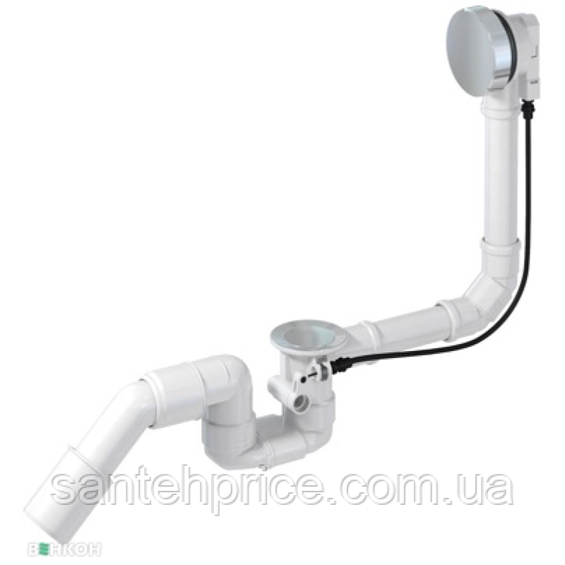 Сифон для ванни Prevex Bathloc з переливом, автомат BBL-R5R45-007