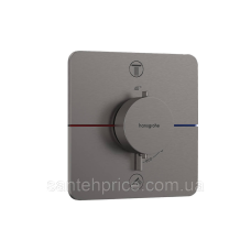 Термостат прихованого монтажу ShowerSelect Comfort Q на 2 функції, Brushed Black Chrome