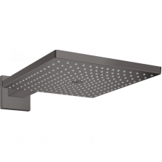 Верхній душ Raindance Select E 300 1jet Air з тримачем 390 мм Brushed Black Chrome